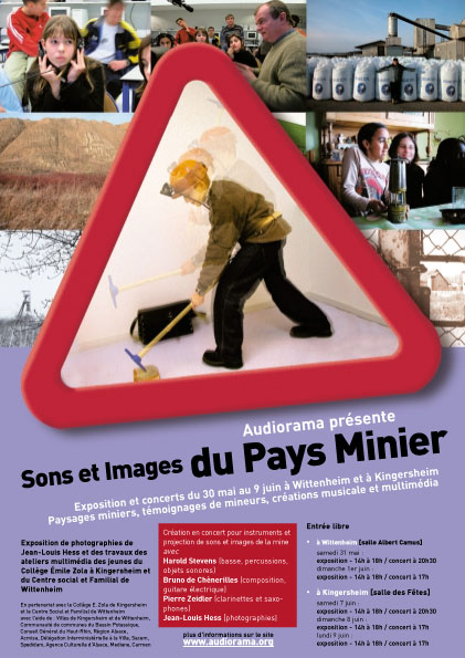 l'affiche de la cr�ation Audiorama : Sons et
                    Images du Pays Minier
